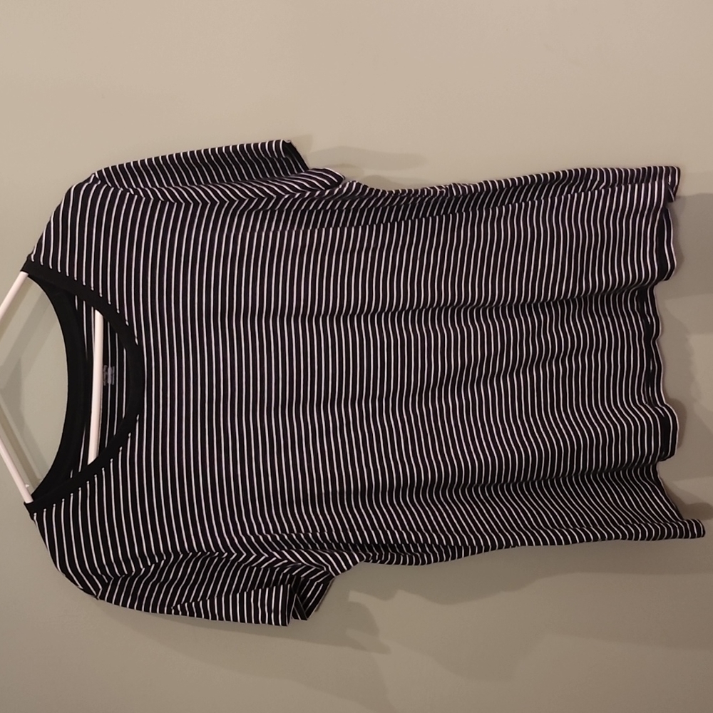 Black and White Striped Tee